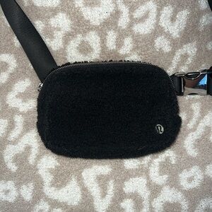 Lululemon Black Sherpa Crossbody Bag